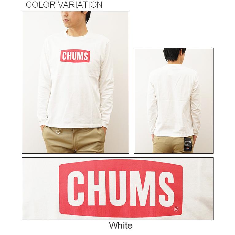 CHUMS チャムス ロンT 長袖 Tシャツ メンズ レディース ロゴ ロング スリーブ  キャンプ アウトドア 登山 山登り 釣り アメカジ ストリート ボーダー CH01-1828 | CHUMS | 03
