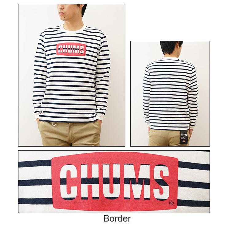 CHUMS チャムス ロンT 長袖 Tシャツ メンズ レディース ロゴ ロング スリーブ  キャンプ アウトドア 登山 山登り 釣り アメカジ ストリート ボーダー CH01-1828 | CHUMS | 06
