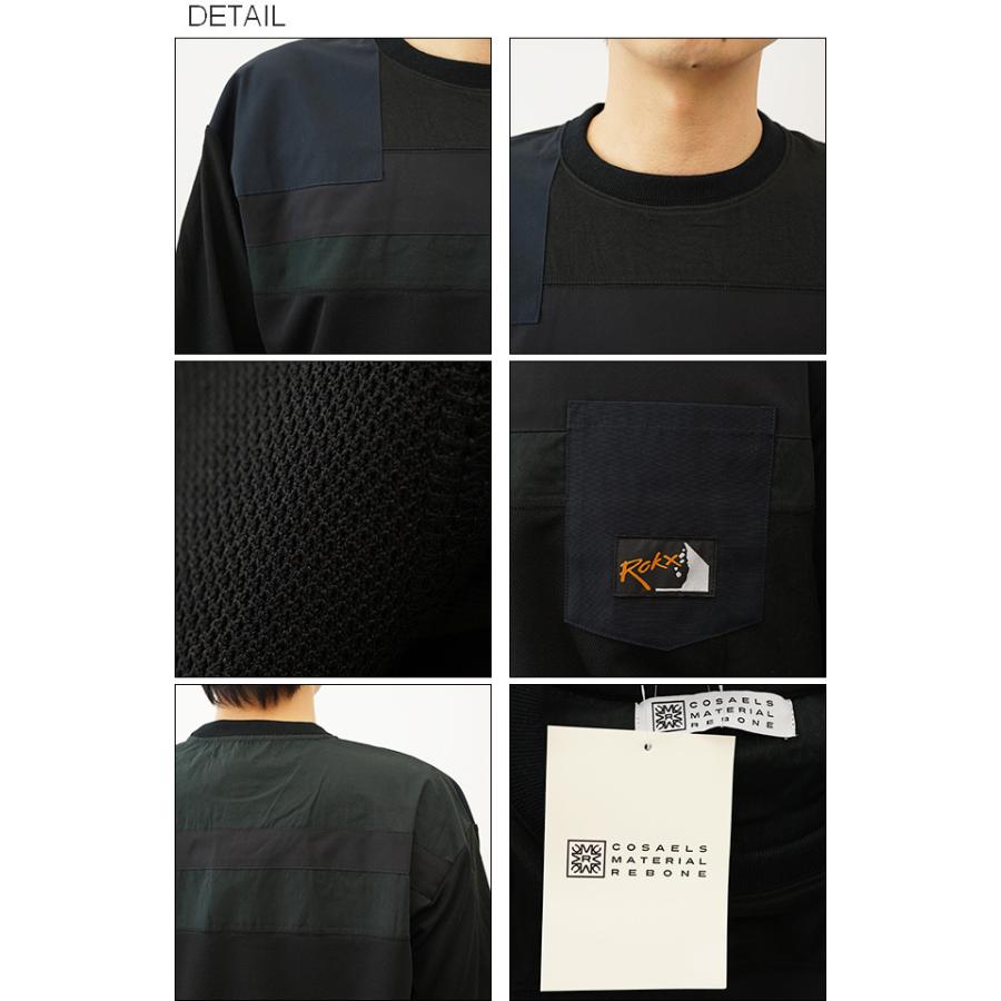 ROKX ロックス Tシャツ ポケT メンズ 半袖 ポケット オーバーサイズ ビッグシルエット ティーシャツ キャンプ アウトドア パッチワークティー CMR-K6024 | ROKX | 02
