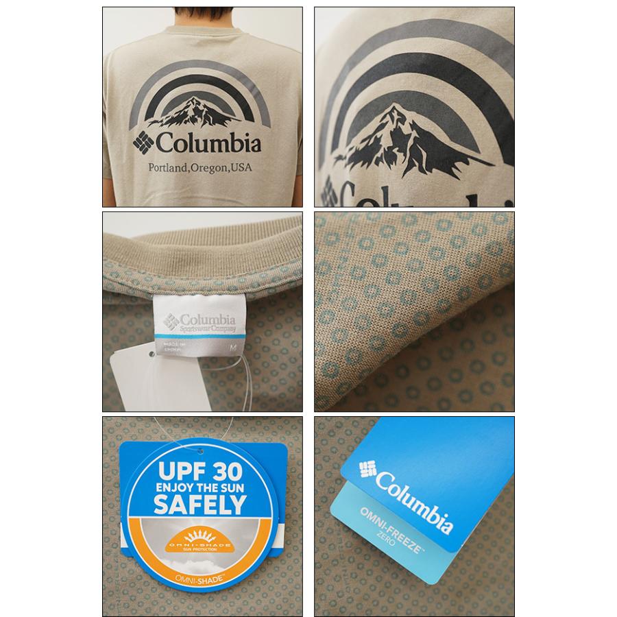 Columbia コロンビア Tシャツ 半袖 メンズ コールドベイダッシュ Cold Bay Dash Short Sleeve Tee ロゴ プリント アウトドア キャンプ 冷たい 涼しい  PM4377 | Columbia | 02