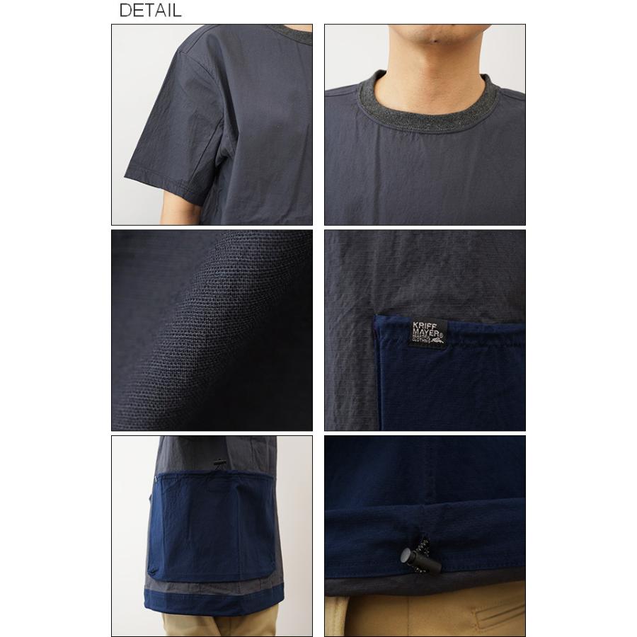 KRIFF MAYER クリフメイヤー　Tシャツ ポケT サイド ポケット キャンプ クルー シャツ メンズ オーバーサイズ ビッグシルエット アウトドア 登山 山登り 2145100 | KRIFF MAYER | 02
