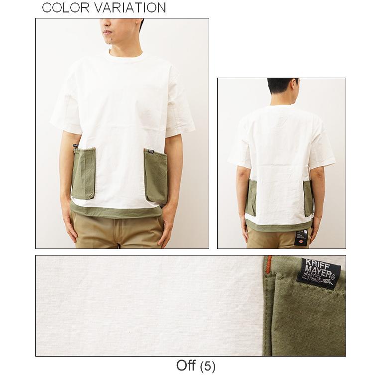 KRIFF MAYER クリフメイヤー　Tシャツ ポケT サイド ポケット キャンプ クルー シャツ メンズ オーバーサイズ ビッグシルエット アウトドア 登山 山登り 2145100 | KRIFF MAYER | 03