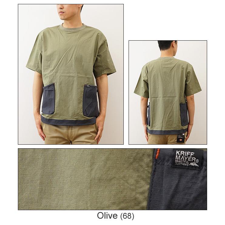 KRIFF MAYER クリフメイヤー　Tシャツ ポケT サイド ポケット キャンプ クルー シャツ メンズ オーバーサイズ ビッグシルエット アウトドア 登山 山登り 2145100 | KRIFF MAYER | 04