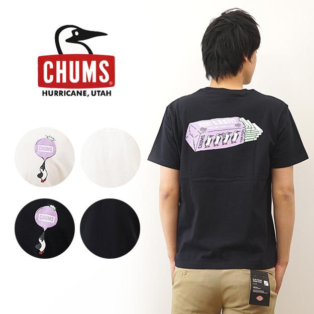 CHUMS チャムス Tシャツ 半袖 メンズ ブービー バブルガム レディース プリント キャンプ アウトドア 登山 山登り 釣り アメカジ ストリート 人気 CH01-1966 | CHUMS