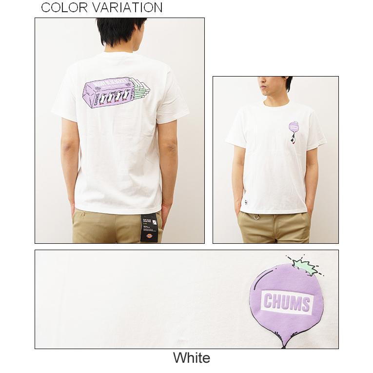 CHUMS チャムス Tシャツ 半袖 メンズ ブービー バブルガム レディース プリント キャンプ アウトドア 登山 山登り 釣り アメカジ ストリート 人気 CH01-1966 | CHUMS | 03