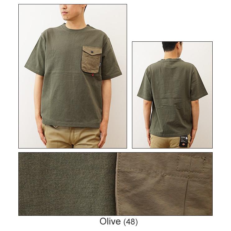 Coleman コールマン Tシャツ ポケT メンズ 異素材 ポケット クルーネック 半袖 オーバーサイズ ビッグシルエット サイズ感 キャンプ アウトドア CM5784 | Coleman | 05