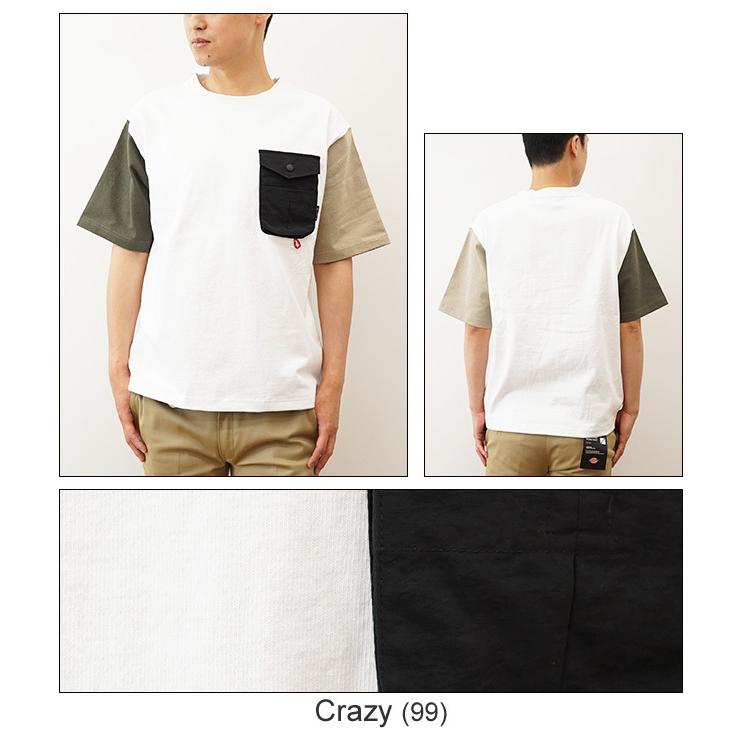 Coleman コールマン Tシャツ ポケT メンズ 異素材 ポケット クルーネック 半袖 オーバーサイズ ビッグシルエット サイズ感 キャンプ アウトドア CM5784 | Coleman | 07