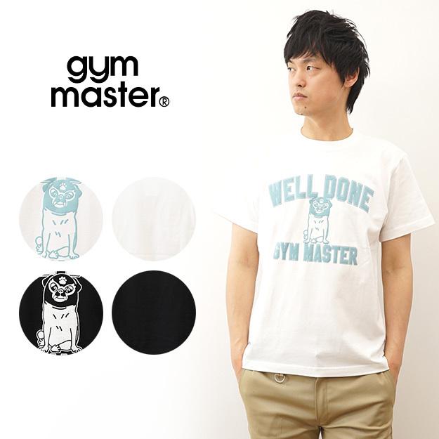 gym master ジムマスター Tシャツ ティーシャツ メンズ 覆面犬 Tee レディース プリント おもしろい デザイン 犬 ブルドッグ 動物 アニマル アメカジ G874645 | gym master