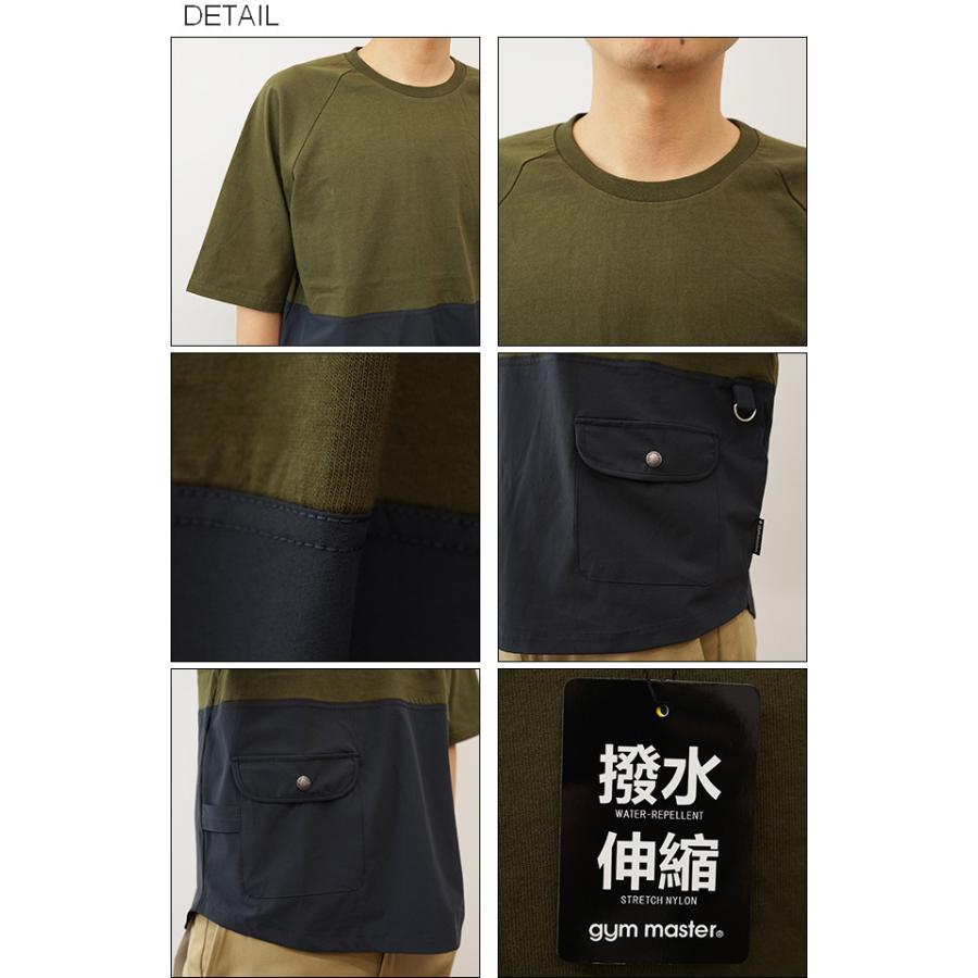 gym master ジムマスター Tシャツ メンズ ポケT ポケット ティーシャツ ビッグシルエット オーバーサイズ 大きい ストレッチ アウトドア キャンプ G821618 | gym master | 02