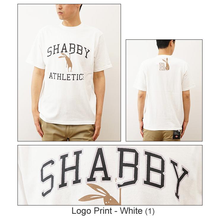 Shabby シャビ Tシャツ プリント ポケット メンズ シャビー ティーシャツ ポケT うさぎ ウサギ 動物 アニマル 柄 アロウドトゥアンフォールド キャンプ SHA-222 |  | 07