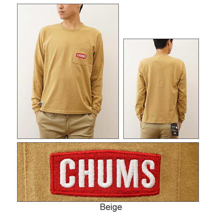 CHUMS（チャムス） ロンT 長袖 Tシャツ メンズ ロゴ ポケット ロング