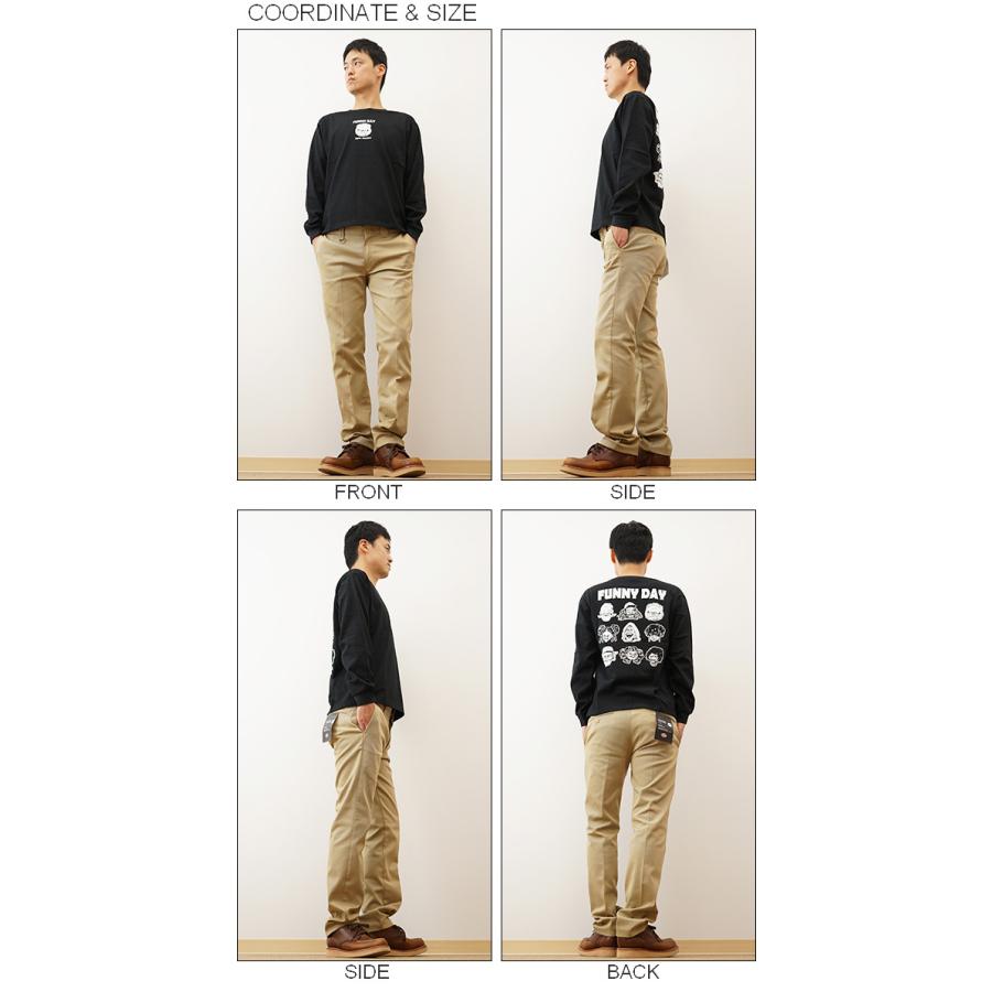 gym master ジムマスター ロンT 長袖 Tシャツ 7.2oz FUNNYDAY ティーシャツ メンズ レディース スマイル 笑顔 バックプリント おもしろい デザイン G933677 | gym master | 01