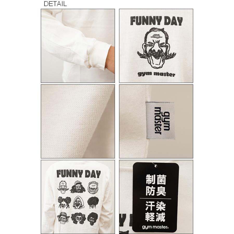gym master ジムマスター ロンT 長袖 Tシャツ 7.2oz FUNNYDAY ティーシャツ メンズ レディース スマイル 笑顔 バックプリント おもしろい デザイン G933677 | gym master | 02