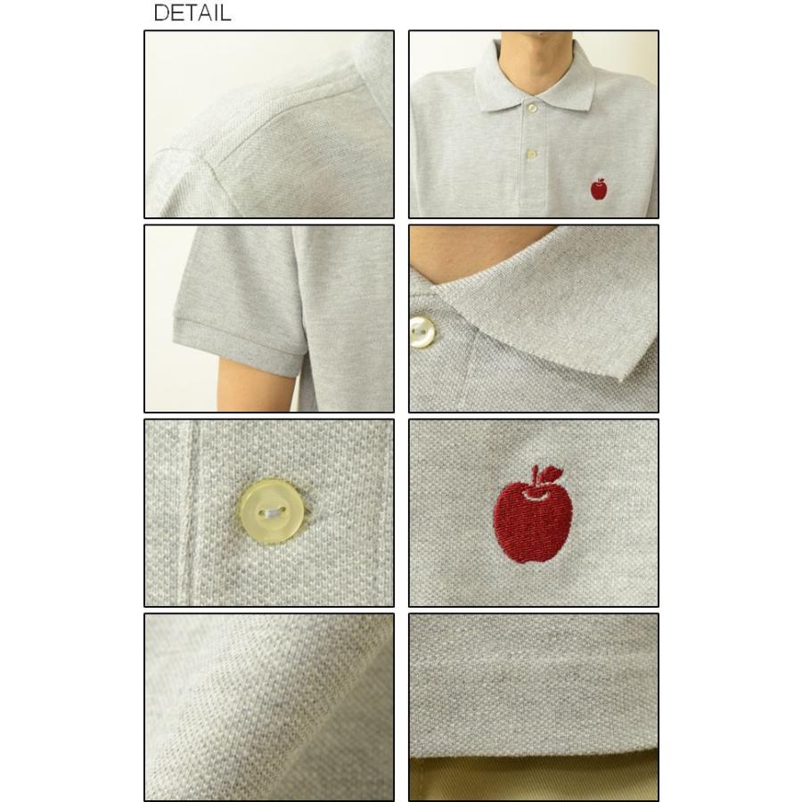 半袖 ポロシャツ メンズ Apple オリジナル ロゴ ワンポイント 半袖 ポロシャツ メンズ Apple オリジナル ロゴ ワンポイント