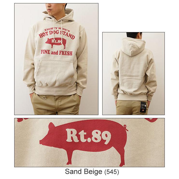 【 Jeans】ホットドッグ グラフィック パーカー ※送関込 ジーンズ 12ozプルパーカ 89's HOT DOG オリジナル ホットドッグ