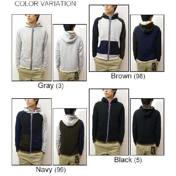 Lens Concave（レンズコンケイブ） メガジップ使い 裏ボア スウェット