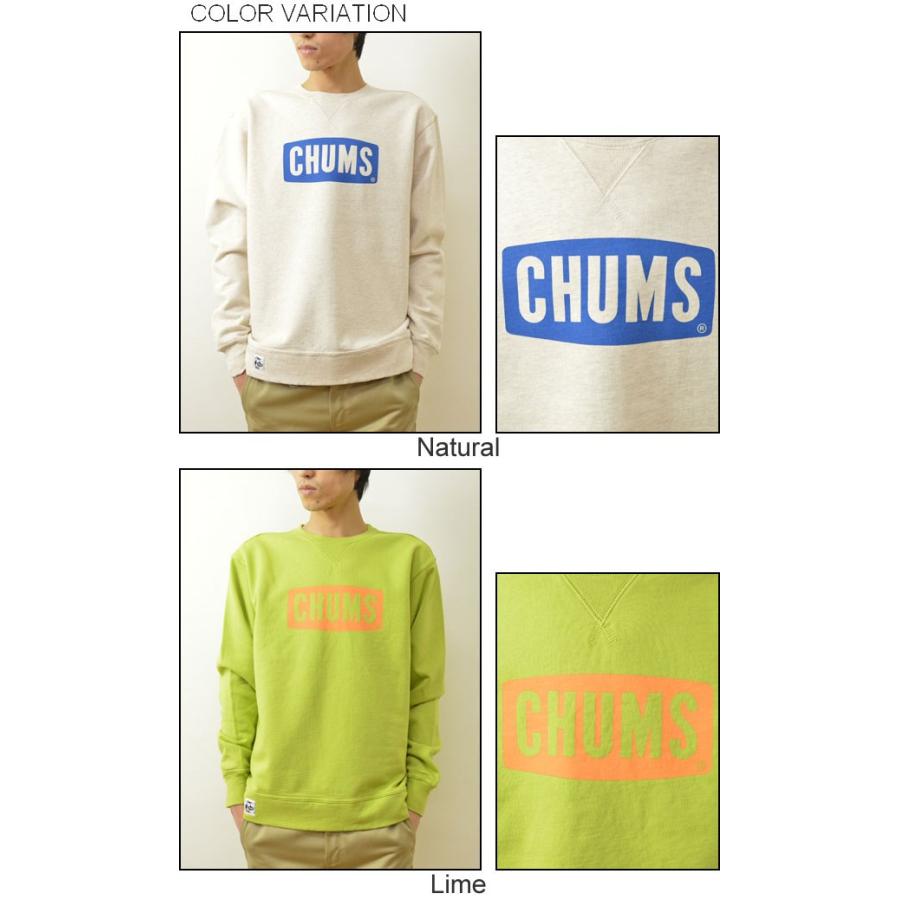 CHUMS CHUMS（チャムス） ボート ロゴ クルー トップ スウェット