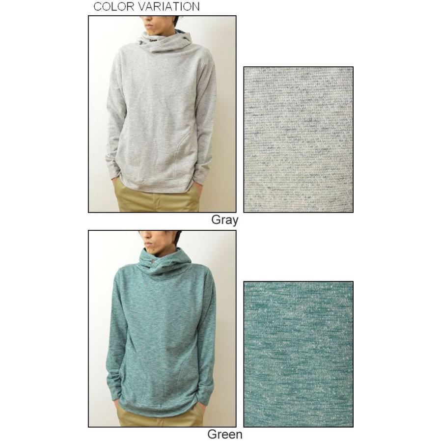 Revo.（レヴォ） ボリュームネック フード プルパーカー メンズ ボーダー スウェット トレーナー 無地 レボ TH-1826 | Revo. | 03