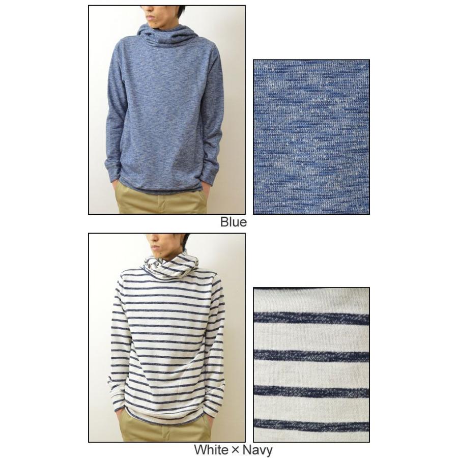 Revo.（レヴォ） ボリュームネック フード プルパーカー メンズ ボーダー スウェット トレーナー 無地 レボ TH-1826 | Revo. | 04