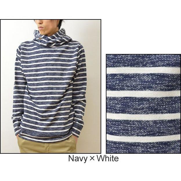 Revo.（レヴォ） ボリュームネック フード プルパーカー メンズ ボーダー スウェット トレーナー 無地 レボ TH-1826 | Revo. | 05