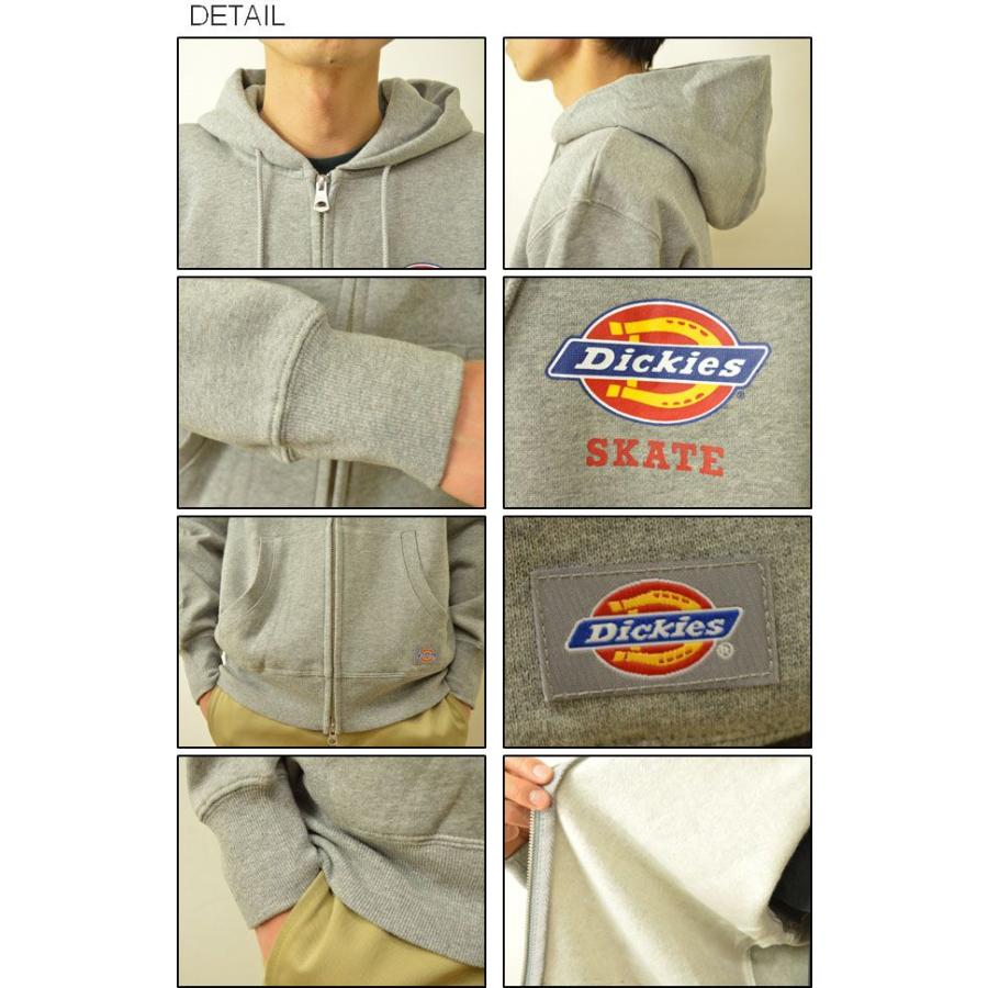 Dickies（ディッキーズ） スケート ロゴ ジップパーカ メンズ パーカー スウェット 裏起毛 スエット SKATE XL 大きいサイズ 151M30WD03 | Dickies | 02