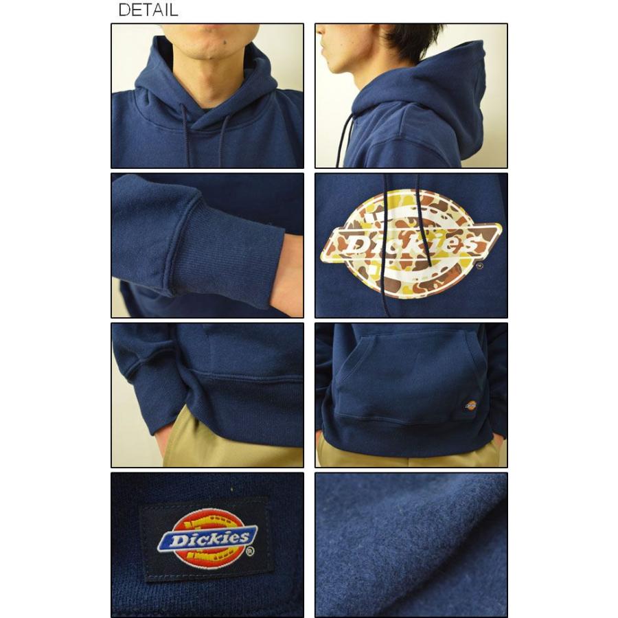 Dickies（ディッキーズ） カモフラ ロゴ プルパーカー メンズ プルオーバー スウェット 裏起毛 スエット カモフラージュ 迷彩  XL ビッグサイズ 151M30WD04 | Dickies | 02
