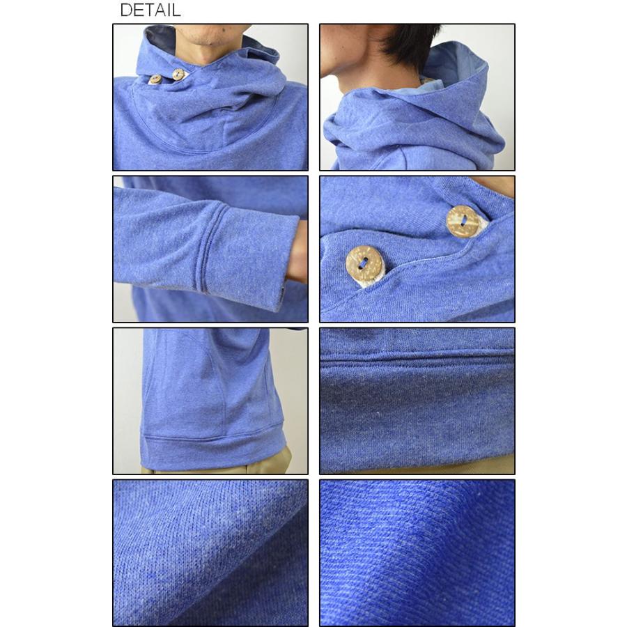 Revo.（レヴォ） ボリュームネック フード プルパーカー メンズ パーカー プルオーバー スウェット トレーナー 無地 スエット 裏毛 TH-1942 | Revo. | 02