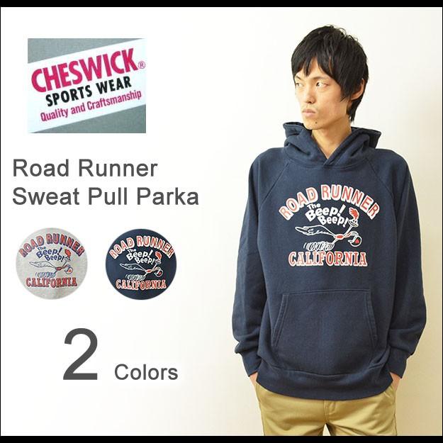 チェスウィック ロードランナー フーディ パーカー 東洋 【S】 CHESWICK（チェスウィック） ロードランナー プリント パーカー メンズ