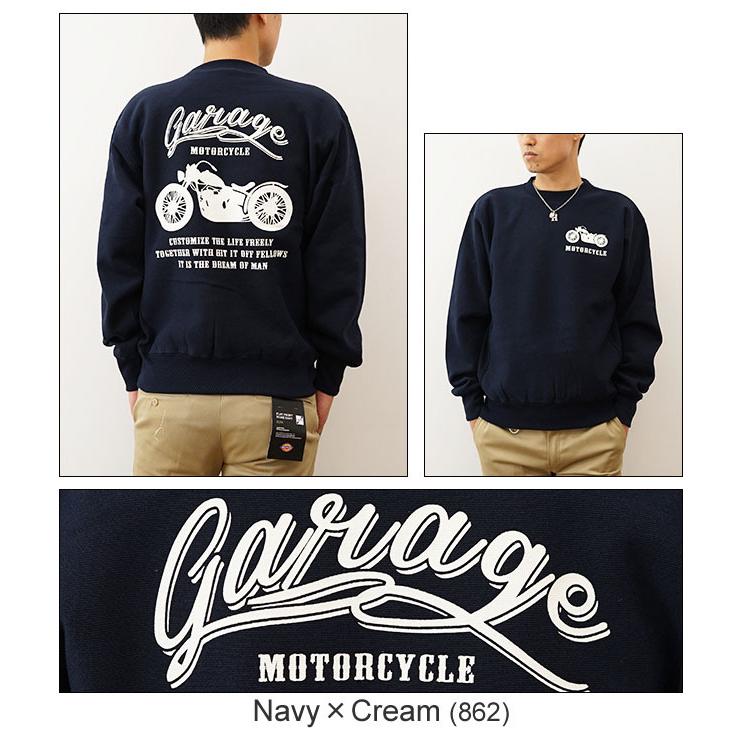 ジーンズ 12ozスウェット MOTORCYCLE オリジナル バイカー プリント 