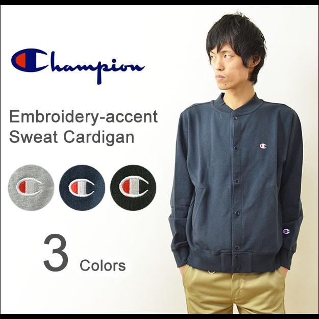 Champion チャンピオン ワンポイント 刺繍 スウェット カーディガン メンズ トレーナー スエット ジャケット ロゴ刺繍 厚手 大きいサイズ C3 Q003 Jeansbug 通販 Yahoo ショッピング
