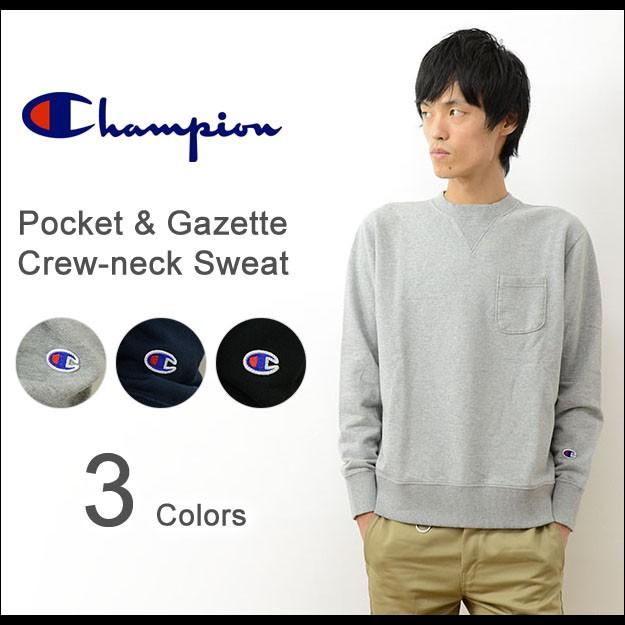 Champion チャンピオン ポケット 付き ガゼット クルーネック Champion チャンピオン ポケット 付き ガゼット クルーネック