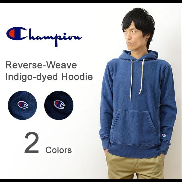 Champion（チャンピオン） リバースウィーブ インディゴ 染め プル