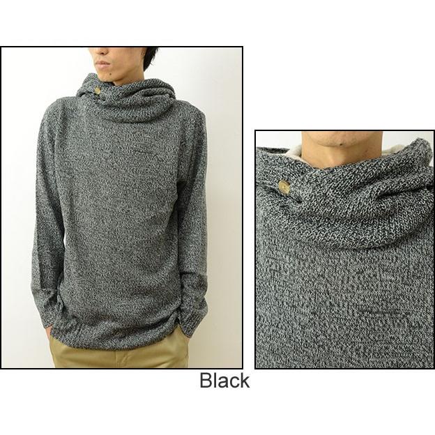 Revo. レヴォ ABヤーン  ニット プルオーバー パーカー メンズ ボリュームネック プルパーカ 無地 長袖 スリム タイト 細身 ロング丈 レボ TH-2179 | Revo. | 04