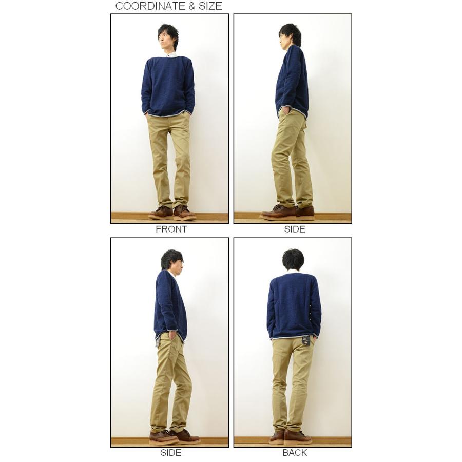 Revo. レヴォインディゴ染め クルーネック スウェット メンズ カットオフ オーバーサイズ 無地 長袖 裏毛 パイル スエット レボ TH-2249 | Revo. | 01