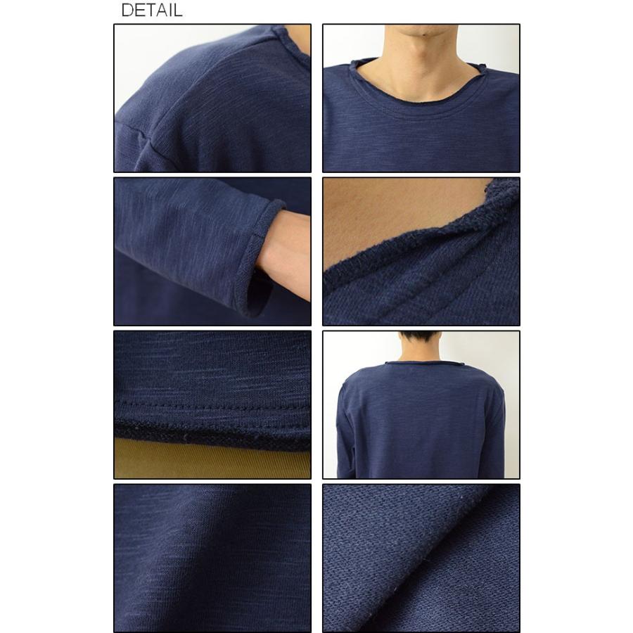 Revo. レヴォ カットオフ プルオーバー クルー ネック スウェット メンズ 無地 長袖 スエット オーバー サイズ 大きい シンプル レボ TH-2226 | Revo. | 02