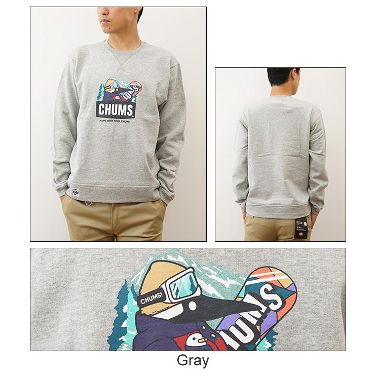 CHUMS チャムス スウェット トレーナー メンズ スノーボーディング ブービー クルー トップ レディース スエット アウトドア キャンプ 長袖 厚手 CH00-1358 | CHUMS | 04