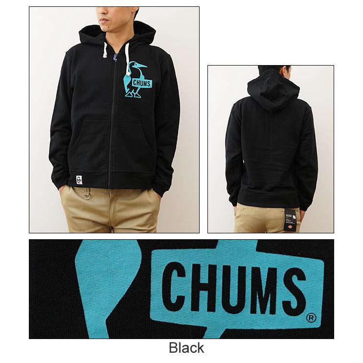 CHUMS チャムス パーカー ブービー ロゴ ジップ メンズ レディース スウェット スエット フーディ チャック アウトドア キャンプ フード 秋冬コーデ CH00-1363 | CHUMS | 06