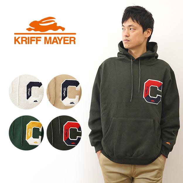KRIFF MAYER クリフメイヤー パーカー スウェット 速乾 裏起毛 フーディ メンズ レディース カレッジ ロゴ ビッグシルエット オーバーサイズ キャンプ 2227204 | KRIFF MAYER