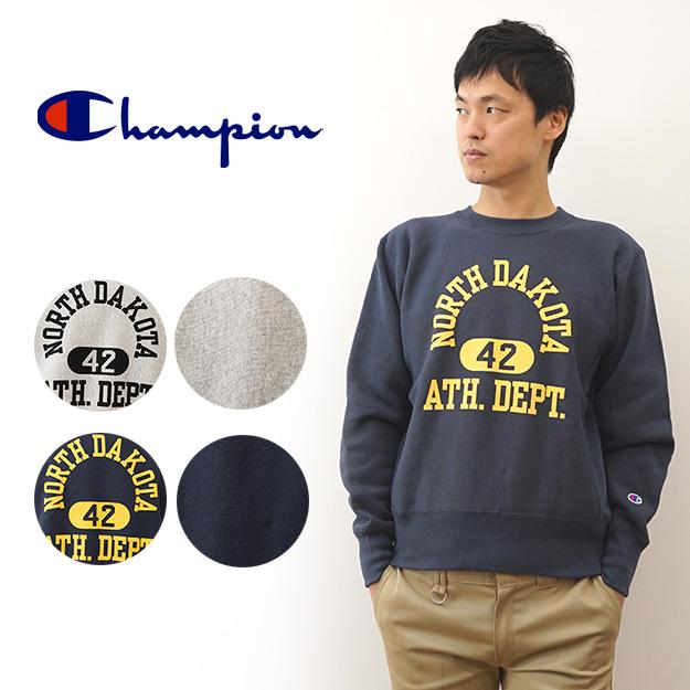 Champion チャンピオン NORTH DAKOTA リバースウィーブ クルー Champion チャンピオン NORTH DAKOTA リバースウィーブ クルー