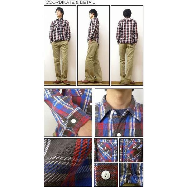 Lee（リー） ヘヴィーコットン素材 フランネル チェック ワークシャツ 長袖 ネルシャツ ヘビーコットン アメカジ 【19769】 | Lee | 01