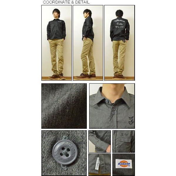 【チカーノスタイル】ディッキーズ ウォッシュ加工 ワークシャツ ディッキーズワークシャツ 半袖 ローライダー チカーノ4XL