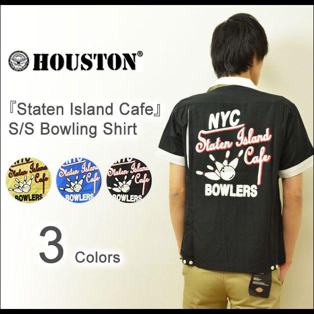 ヒューストン ボウリングシャツ ビンテージ ロカベリー 黒 注文 L