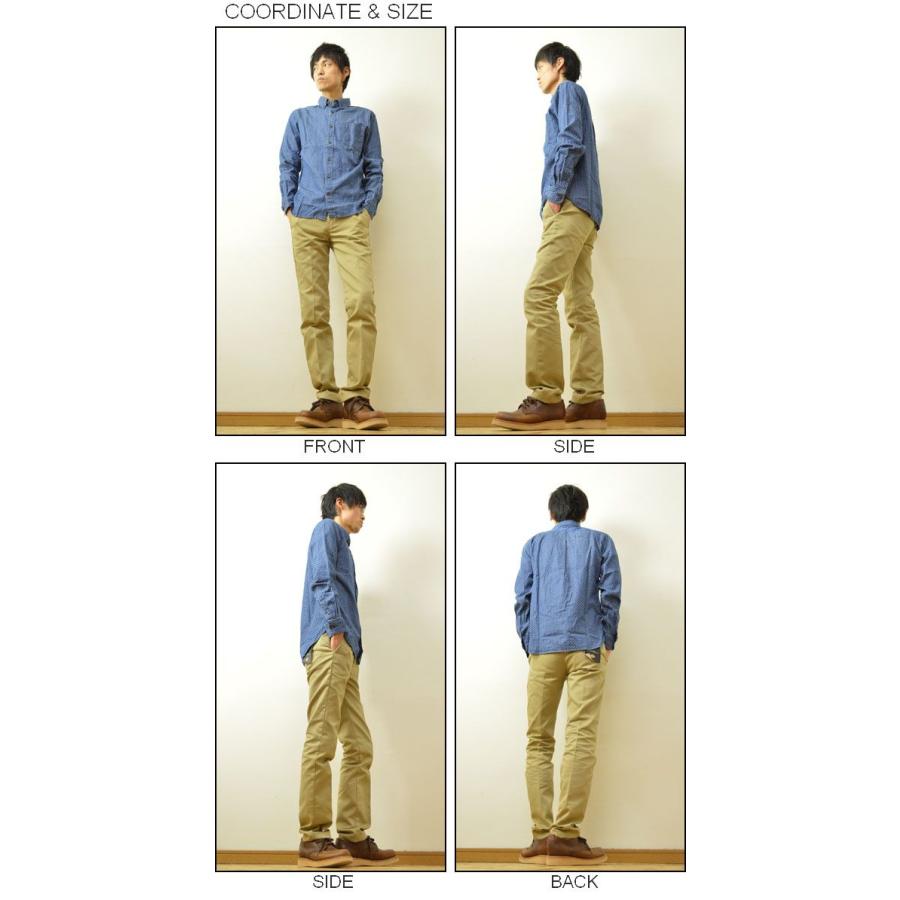 GLOVE HOUSE（グローブハウス） インディゴ ドット柄 ボタンダウンシャツ メンズ 長袖 BD デニム 15-1003 |  | 01