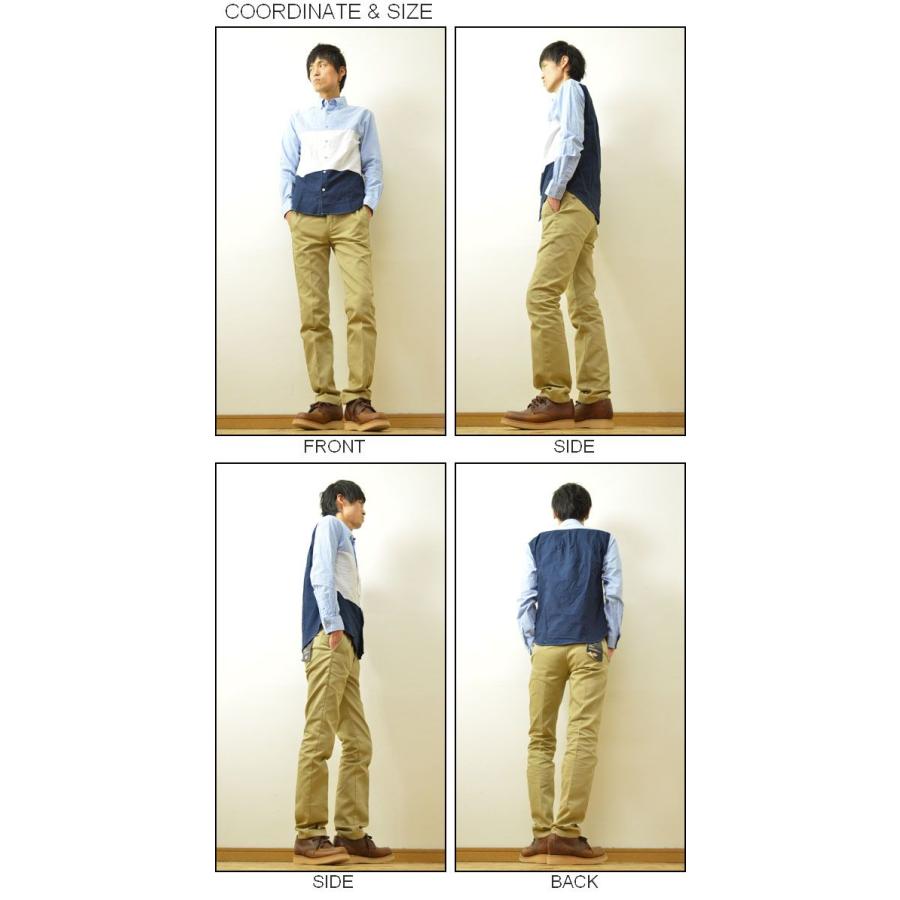 Candy Fantasy（キャンディファンタジー） 切替 オックスフォード ボタンダウンシャツ メンズ 3トーン バイカラー 15305 |  | 01