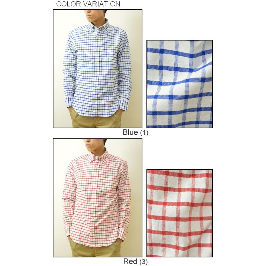 University of Oxford（ユニバーシティオブオックスフォード） ウインドペン チェックシャツ メンズ 長袖 ナチュラルストレッチ 伸縮 0701-51101 | UNIVERSITY OF OXFORD | 03