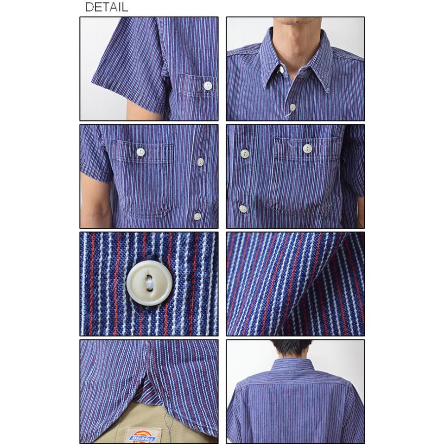 SUGAR CANE CANE（シュガーケーン） インディゴ ストライプ ワーク