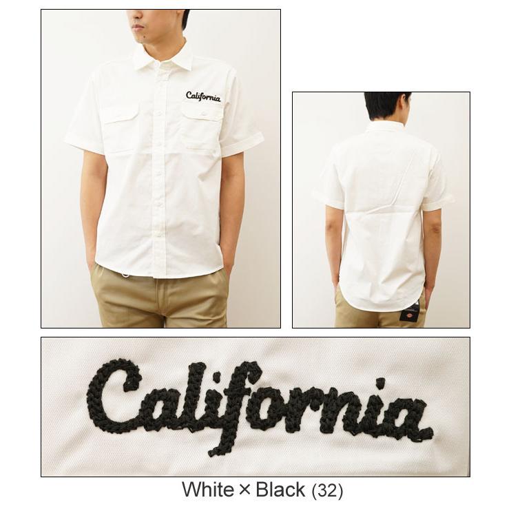 ジーンズ オリジナル California チェーンステッチ 刺繍 半袖