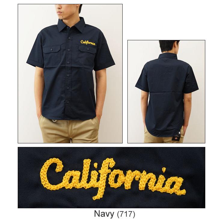 ジーンズ オリジナル California チェーンステッチ 刺繍 半袖