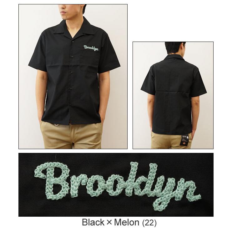 ジーンズ オリジナル Brooklyn チェーンステッチ 刺繍 半袖 オープン