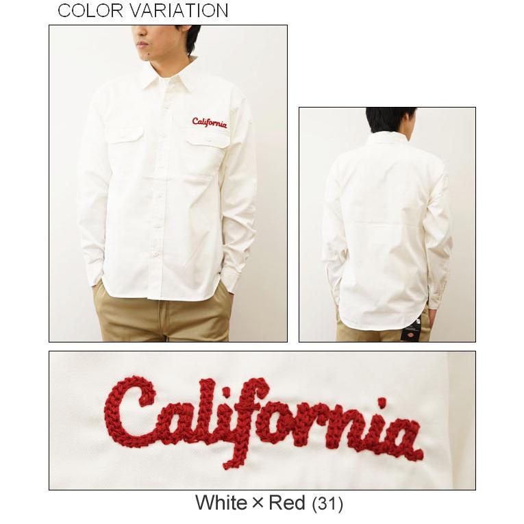 ジーンズ オリジナル California チェーンステッチ 刺繍 長袖 ワーク